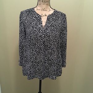 Dalia Sz Sm Black tunic with white hearts